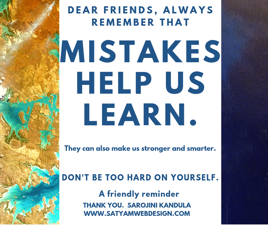 MISTAKES HELP US LEARN - Success & Success Techniques