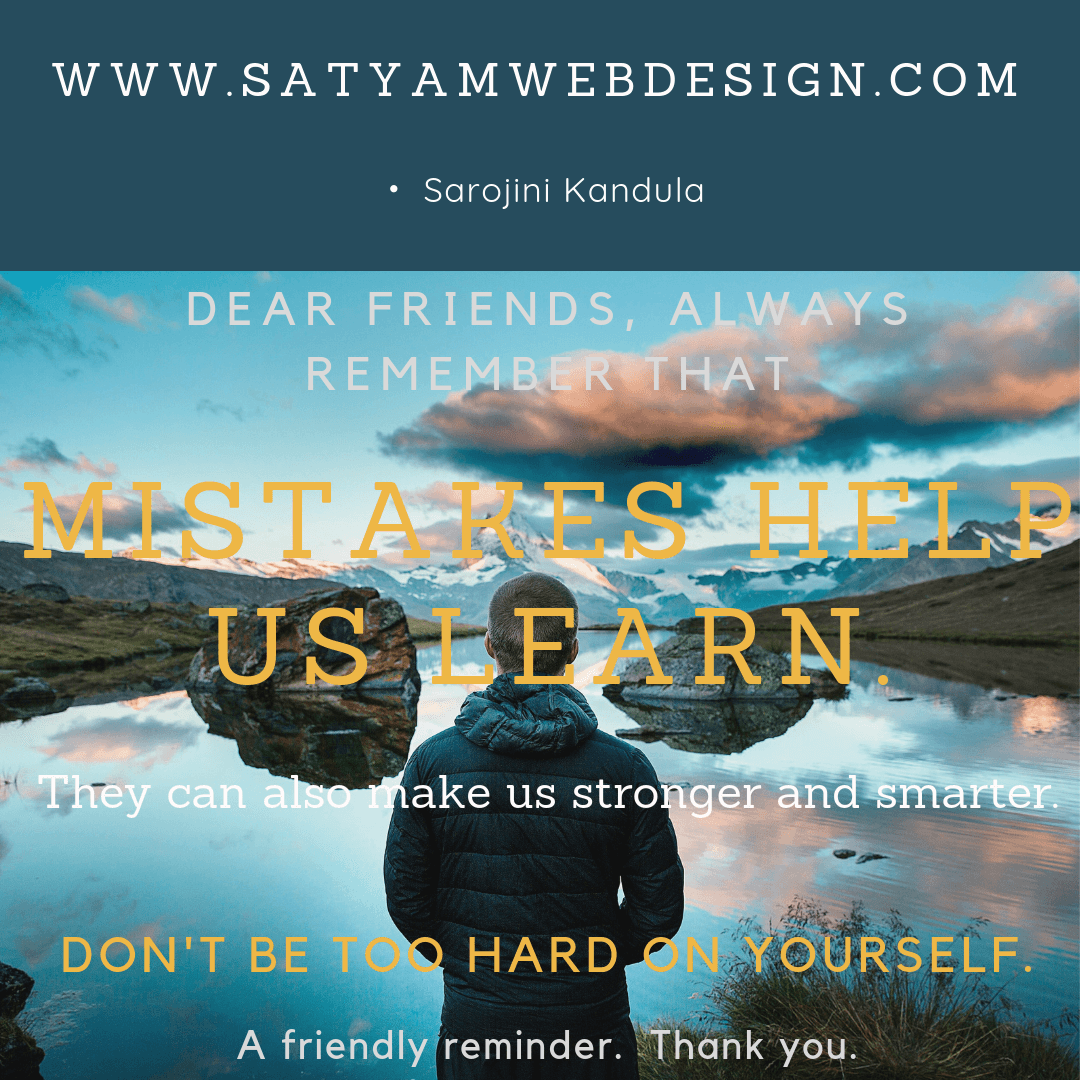 MISTAKES HELP US LEARN - Success Positive Quotes
