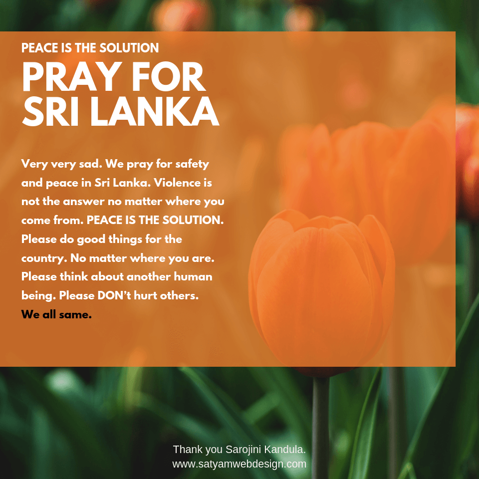 PRAY FOR SRI LANKA