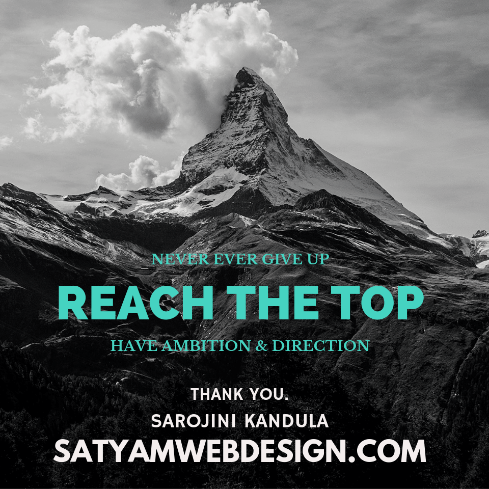 REACH THE TOP - Success Positive Quotes